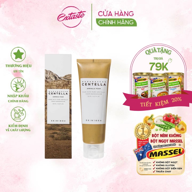 Sữa rửa mặt Skin1004 Madagascar Centella Ampoule Foam 125ml