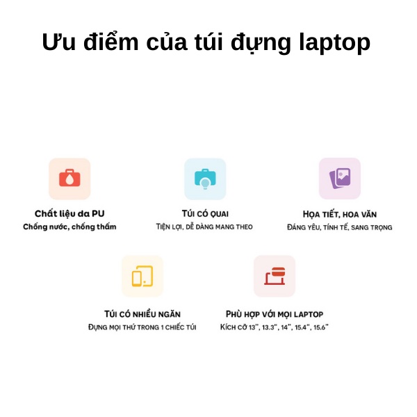 TÚI XÁCH ĐỰNG LAPTOP MACBOOK chống sốc da PU chống nước 13.3inch, 14inch, 15inch, 15.6inch, 16inch - Túi laptop nam nữ