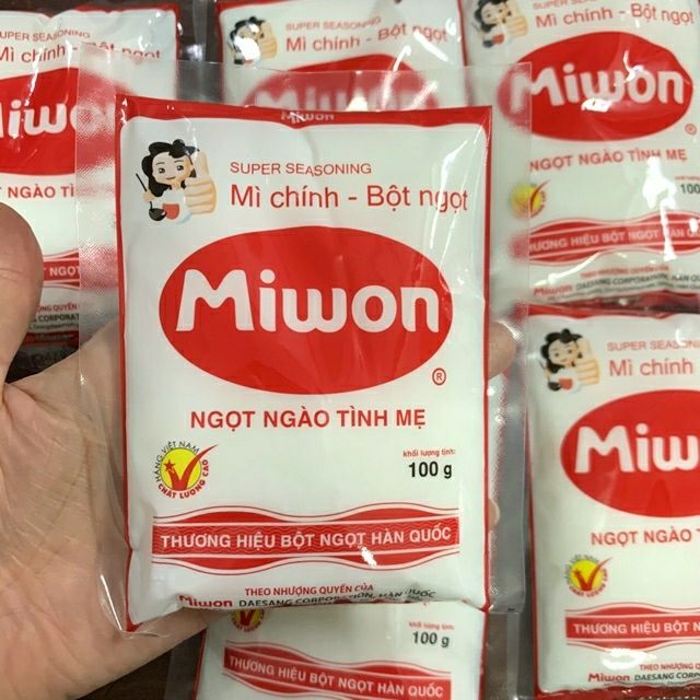 mì chính( bột ngọt) miwon cánh to gói 100g