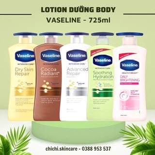 Sữa dưỡng thể trắng da, cấp ẩm vaseline lotion 725ml