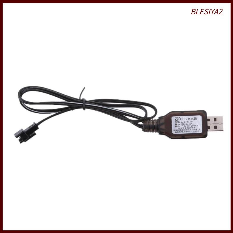 Dây Cáp Sạc Pin USB 2Pin NI-MH / NI-Cd 7.2V Cho Máy Bay Điều Khiển Từ Xa SM 2V