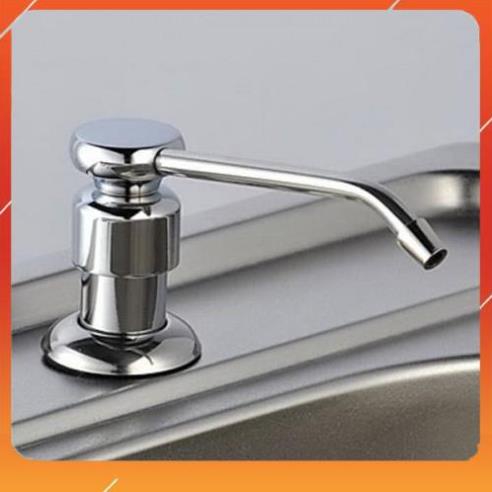 Bình Nước Rửa Chén Bình Xà Bông Nhấn Hơi Bằng INOX LẮP Âm Thành Chậu