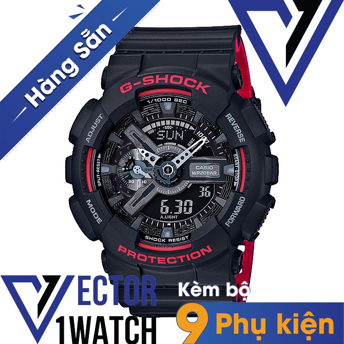 Đồng hồ thể thao nam nữ G-Shock GA-110HR-1A Full phụ kiện