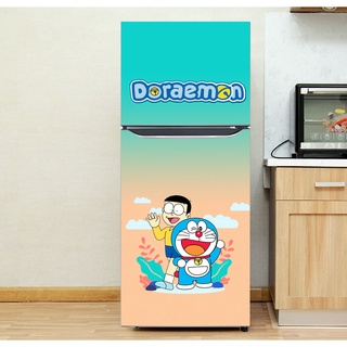 Decal dán Tủ Lạnh Doremon  chất liệu cao cấp