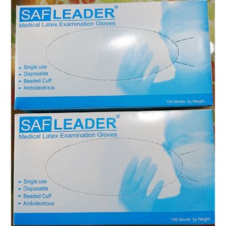 Găng tay y tế cao cấp nitrile Saf Leader , hộp 100 cái, Thailand