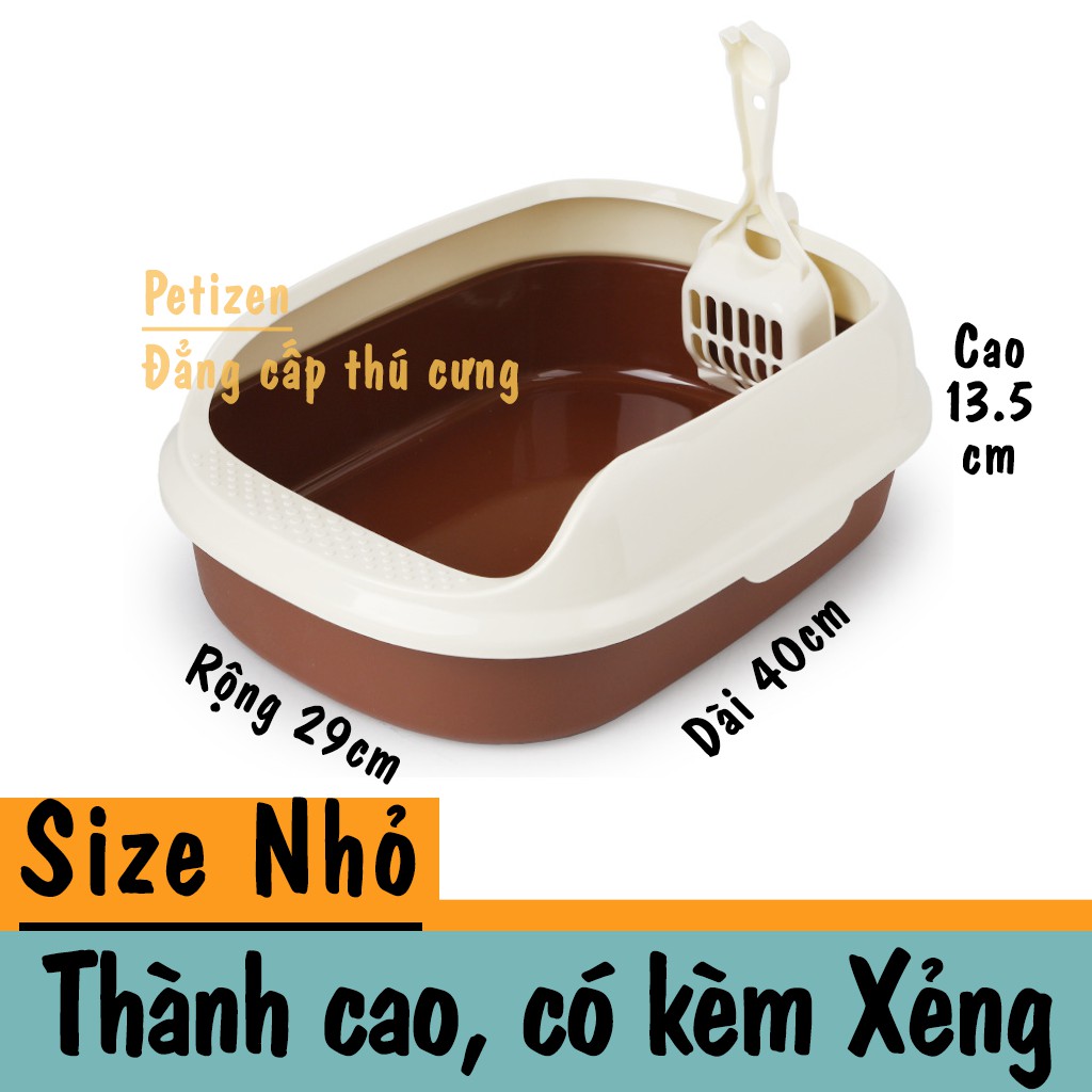 Chậu vệ sinh mèo Oval cỡ nhỏ tiết kiệm cát