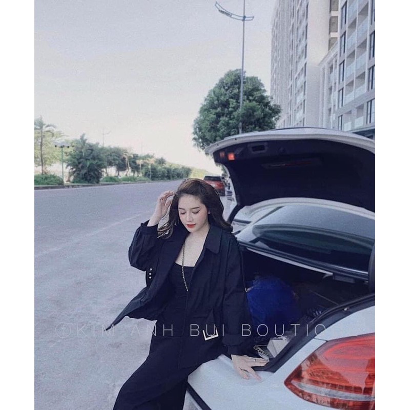 [Mã WASTMAY giảm 15% tối đa 30K đơn 150K] Áo khoác kaki kèm đai 2 lớp (150k) | BigBuy360 - bigbuy360.vn