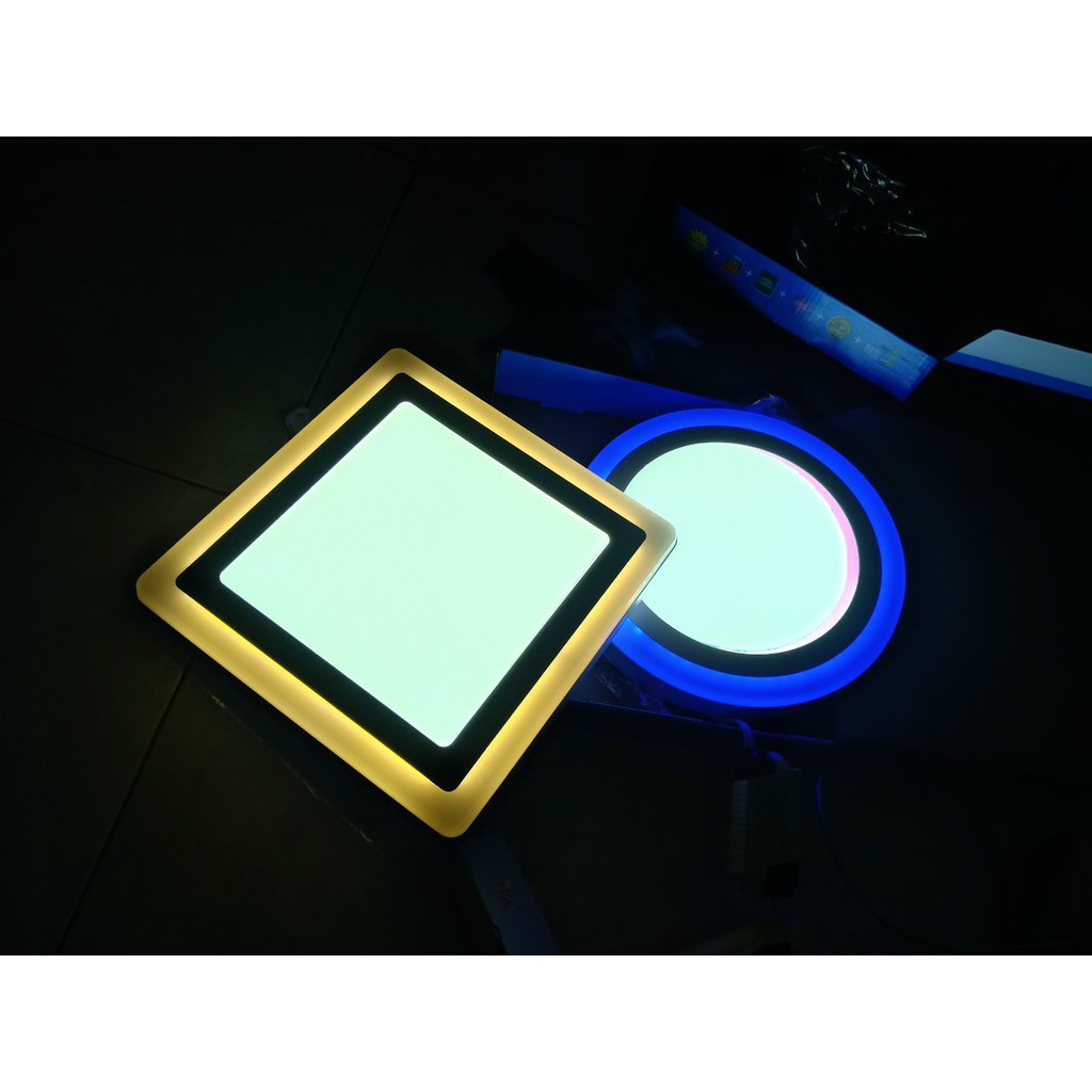 ĐÈN MÂM LED ỐP NỔI VUÔNG VIỀN MÀU 16W-24W. SIÊU ĐẸP