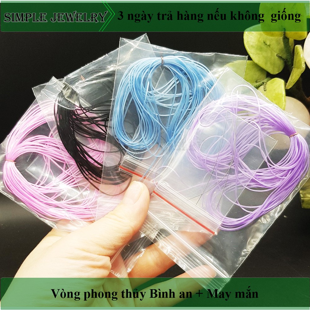 Dây chun đàn hồi xâu vòng đá CHUYÊN DỤNG, co giãn, mềm mịn, không xơ xước - Đủ màu