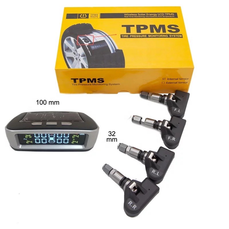 Cảm biến áp suất lốp TPMS Màn hình năng lượng mặt trời ( Bảo hành 2 năm )