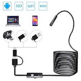 {Loại mới CỰC NÉT}Camera nội soi 3in1 Endoscope dùng cho mọi máy tính và điện thoại hỗ trợ UVC