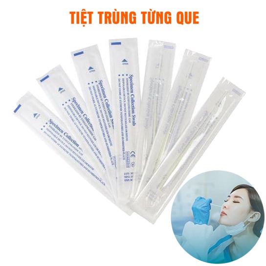 Que Tăm Bông Lấy Dịch Tỵ Hầu Họng | (Dịch Mũi) Xét Nghiệm