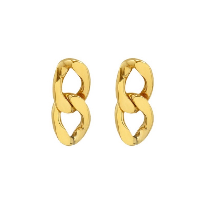 Bông Tai Xích Cá Tính Titan Ko Han Rỉ TT 3966