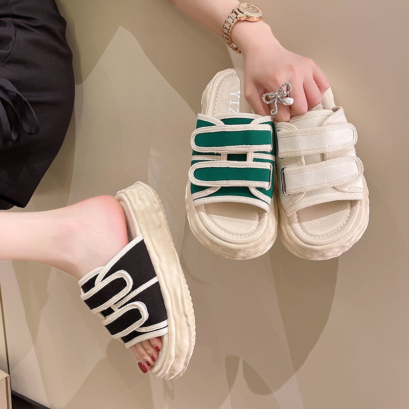 Dép Đế Dày Thời Trang Xinh Xắn Dành Cho Nữ