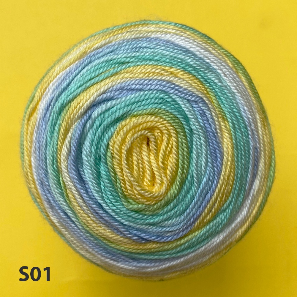 Cuộn len loang 100% Micro Acrylic Papatya Sundae