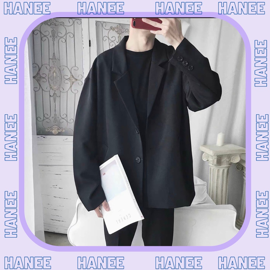 Áo Blazer Nam HANEE HN2032 Kèm Phụ Kiện Unisex Chất Liệu Kaki Mỏng