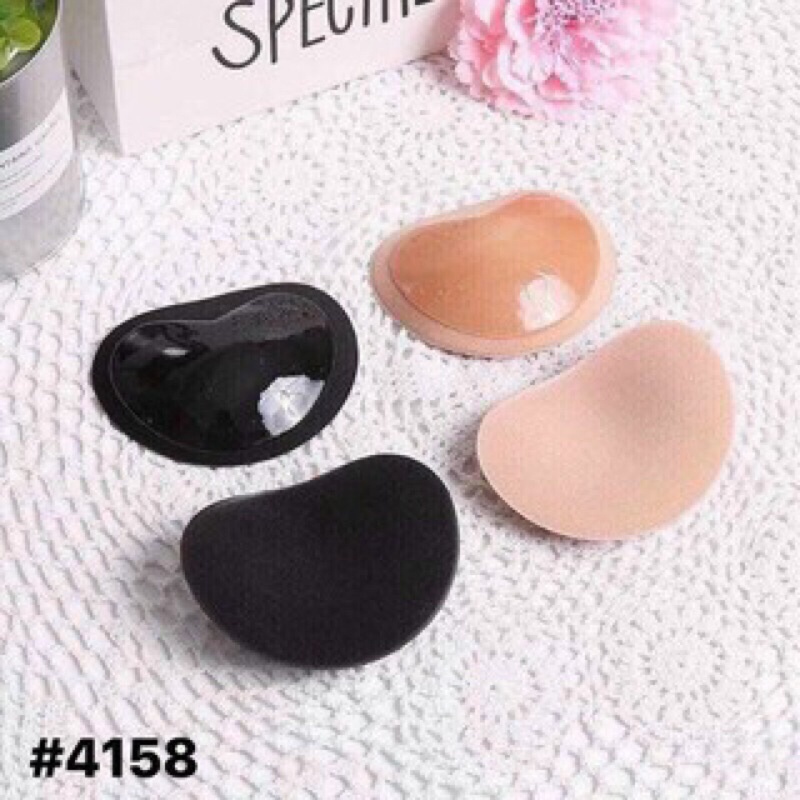 2 MIẾNG ĐỘN NGỰC SILICON siêu dày to tạo khe hình xoài tròn - MIẾNG DÁN NGỰC NÂNG NGỰC silicon màu da đen mua ở đâu