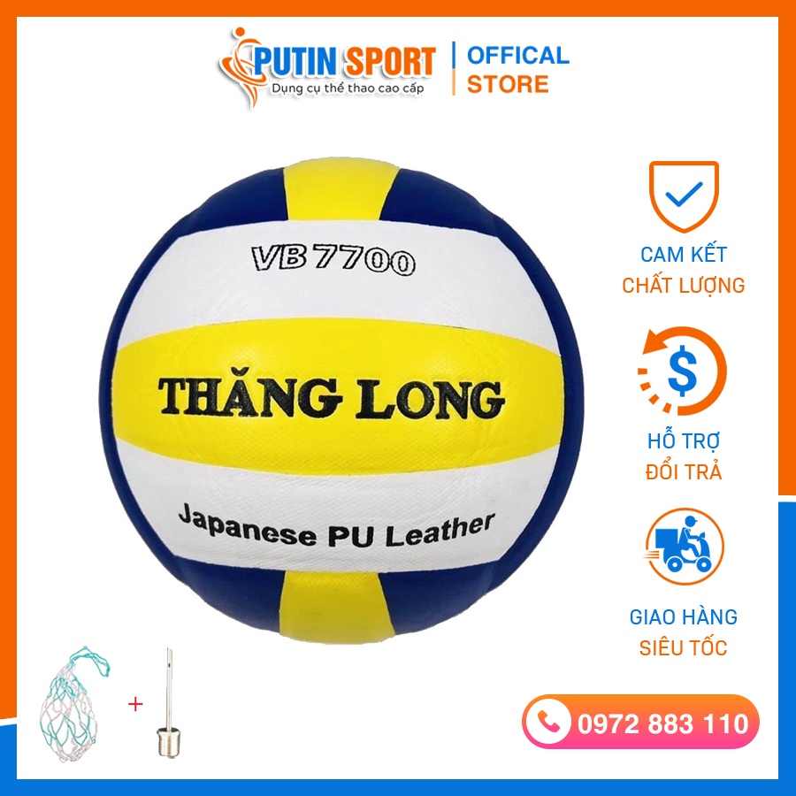 Quả Bóng Chuyền Thăng Long VB7700 Banh chuyền thi đấu, cực êm Chất da PU nhật, đánh êm tay - Putin Shop