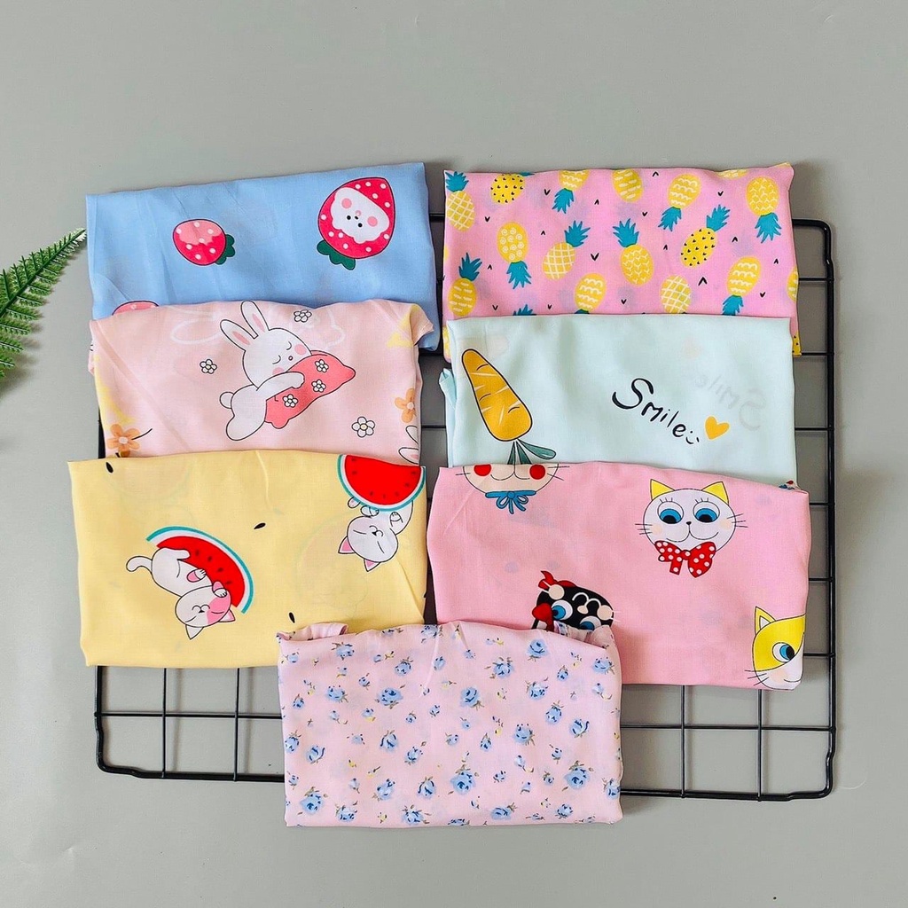 Bộ bé gái (cài khuy vai), vải lanh(Tole) loại 1 size cho bé 5-20 kg