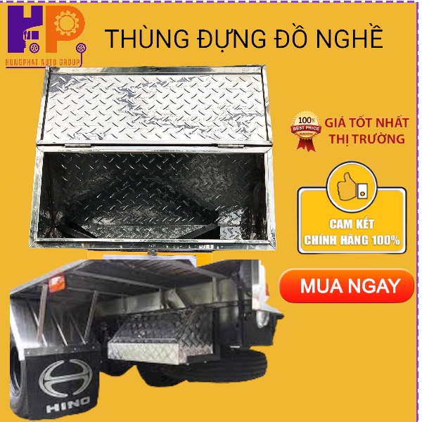 Thùng Đựng Đồ Nghề Inox Cho Xe Tải Có KT 50x30x30 INOX - Hàng Chuẩn Siêu Đẹp