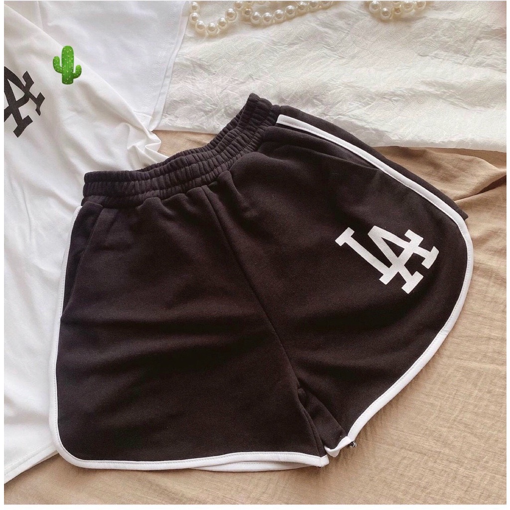 set bộ áo thun form rộng quần đùi in chữ cá tính pc