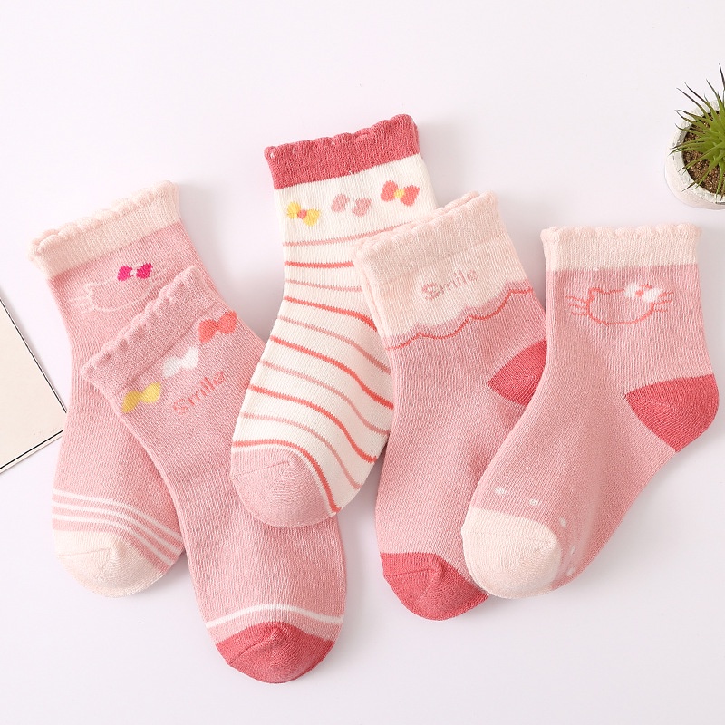 Combo 5 đôi tất cho bé trai bé gái từ 1 đến 8 tuổi, vớ tất trẻ em chất cotton nhiều mẫu lựa chọn