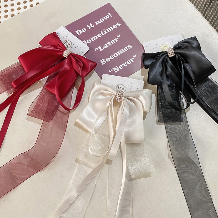 Băng Đô Nơ Lưới Phong Cách Hàn Quốc Cho Bé Gái