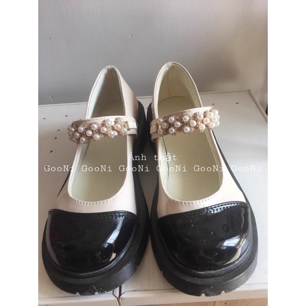Giày búp bê, giày maryjane lolita phong cách retro quai đính ngọc thời trang dành cho nữ
