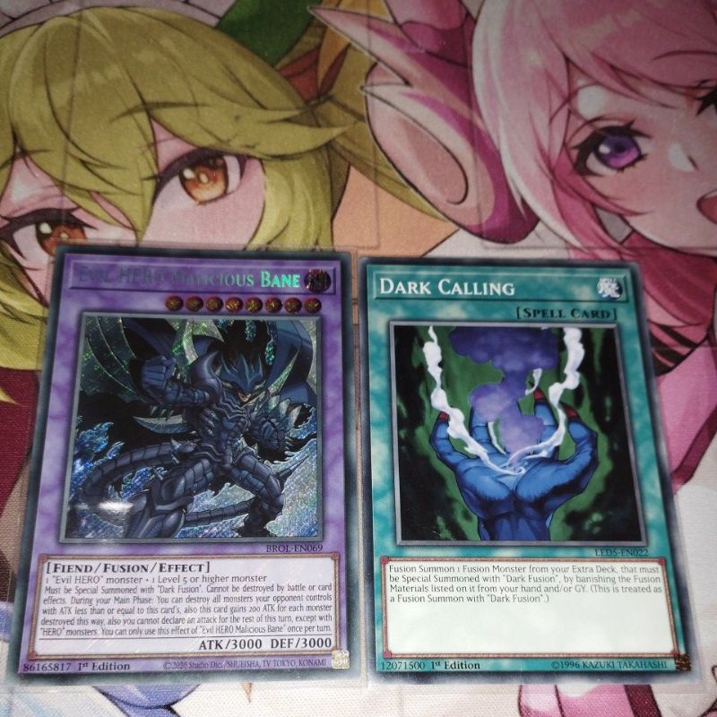 (Thẻ bài Yugi-Oh) Evil Hero Malicious Bane-BROL-EN069