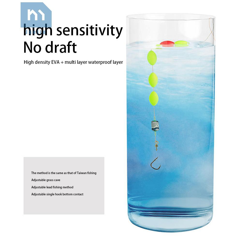 Phao Câu Cá Dạ Quang Hình Bầu Dục