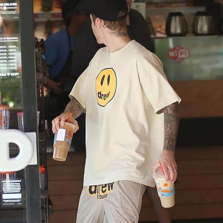 Áo thun Drew dáng rộng phong cách justin bieber | BigBuy360 - bigbuy360.vn