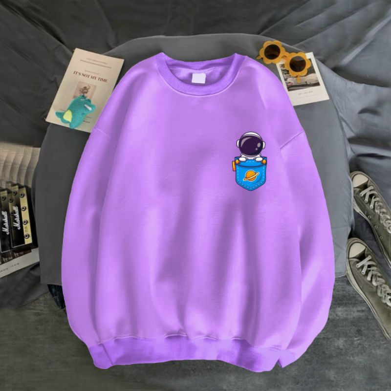 ÁO SWEATER UNISEX NHIỀU MÀU- NAM NỮ- IN PHI HÀNH GIA TÚI CỰC ĐẸP SIZE 35-70KG