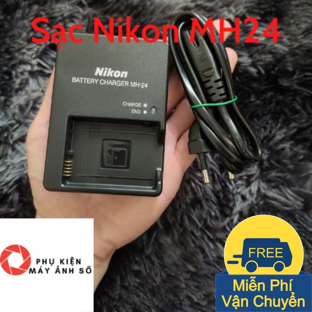 Sạc Máy Ảnh Nikon MH-24 cho Pin Nikon EN-EL14 Sạc Máy Nikon D3100 D3200 D3300 D3400 D35000 D5500 D5400