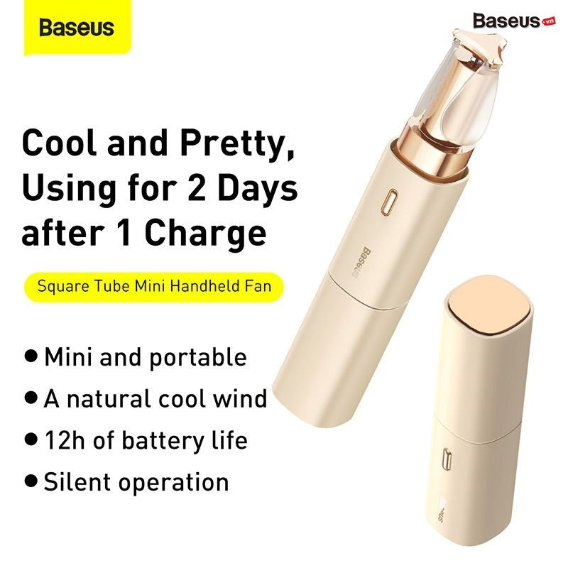 Quạt cầm tay mini Baseus Square Tube Mini Handheld Fan
