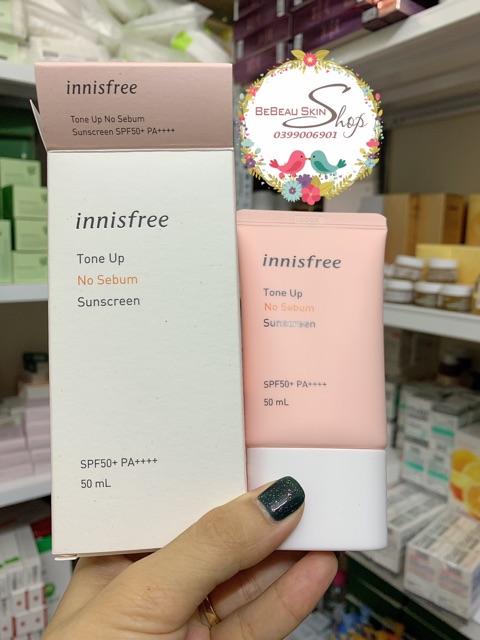 KEM CHỐNG NẮNG INNISFREE ( Mild, No sebum, Long lasting for oily skin, Triple shield , watering ) (Auth - Có bill)