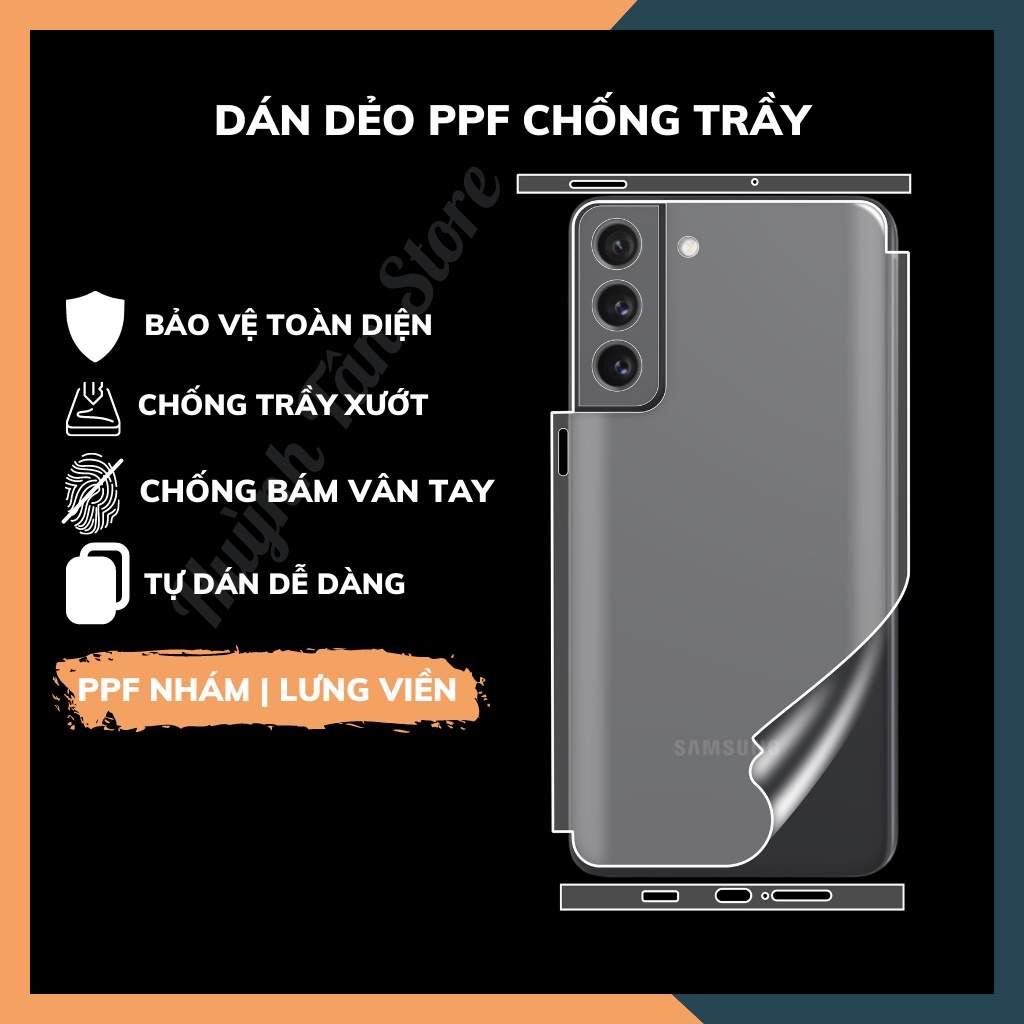 Dán dẻo PPF s21 fe trong suốt hoặc nhám chống bám vân tay bảo vệ điện thoại mua 1 tặng 1 huỳnh tân store