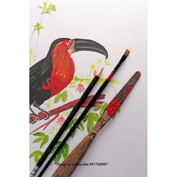 [ TÂM TÂM ]-Sổ vẽ đa năng Clairefontaine, Paint On Multi Techniques Clairefontaine-