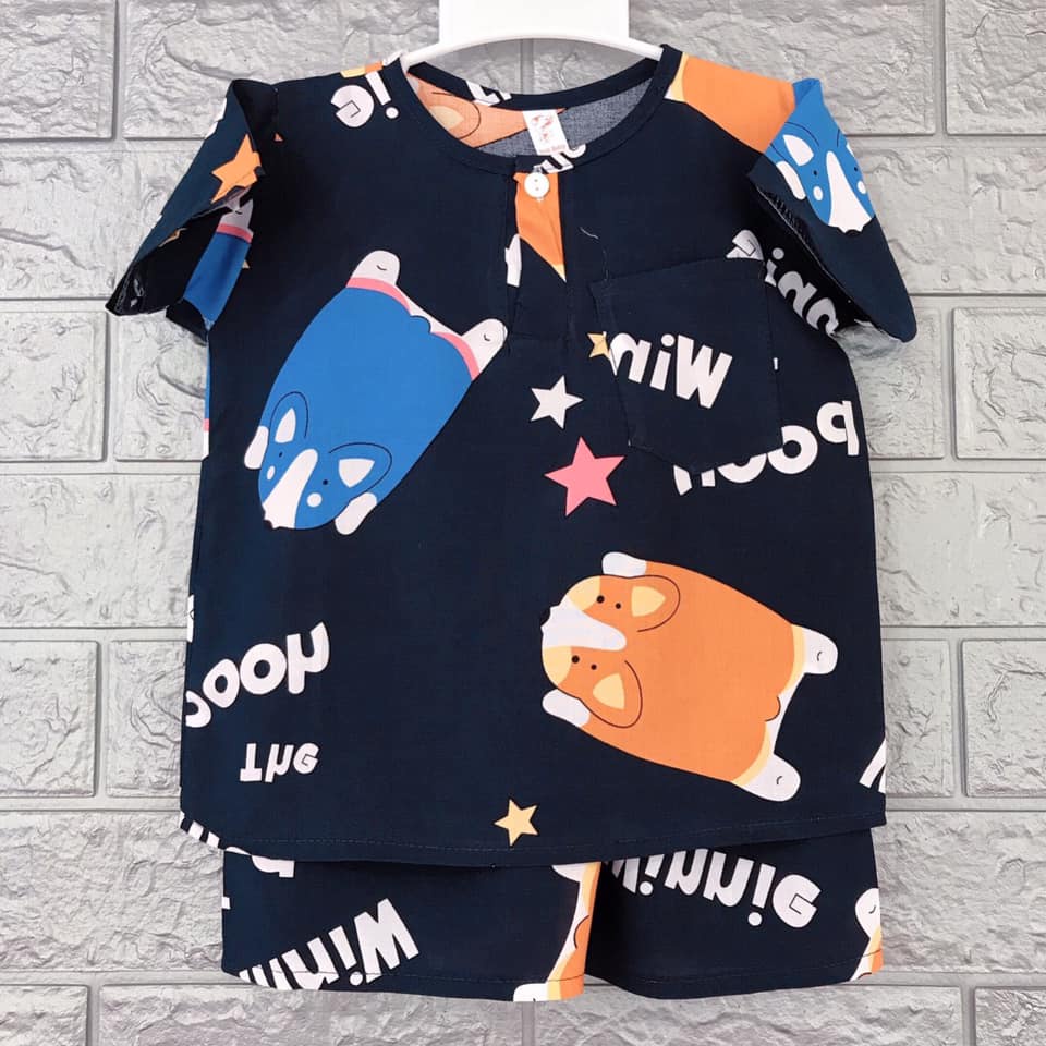 COMBO 3 bộ quần áo bé trai vải tole  loại 1 mềm mại, thoáng mát,ít co rút thấm hút mồ hôi