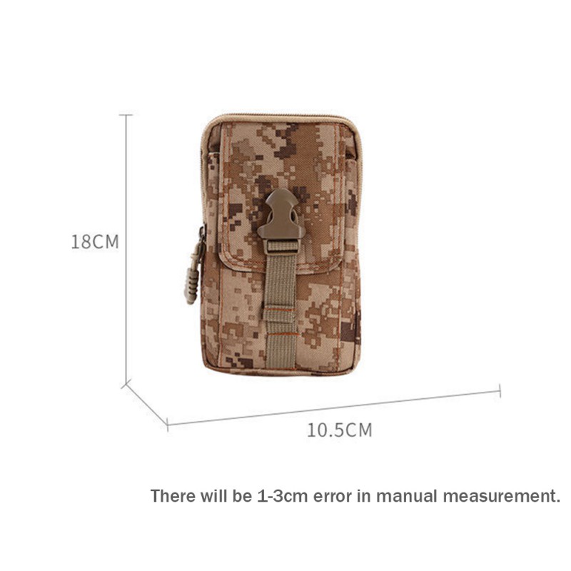 Túi Đeo Hông Đựng Điện Thoại Bằng Nylon Phong Cách Quân Đội
