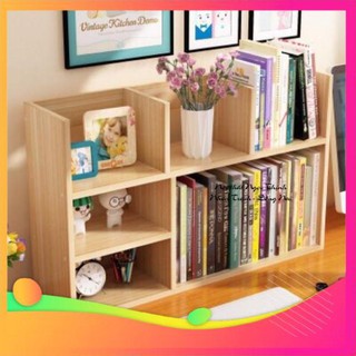 (Free Ship có hình thật) Kệ sách gỗ mini (Free Ship có hình thật) Kệ sách để bàn tháo lắp