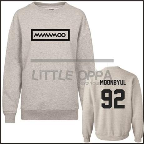 Mới! Kpop MAMAMOO MOONBYUL Áo Khoác SWEATER Lông Cừu Cao Cấp BE HAPPY STAY Health