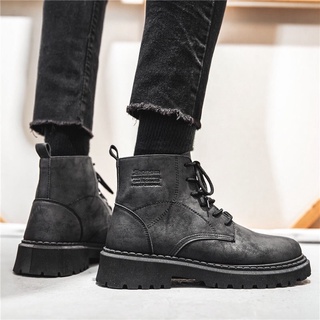 Boot Nam Cao Cổ Da Lộn