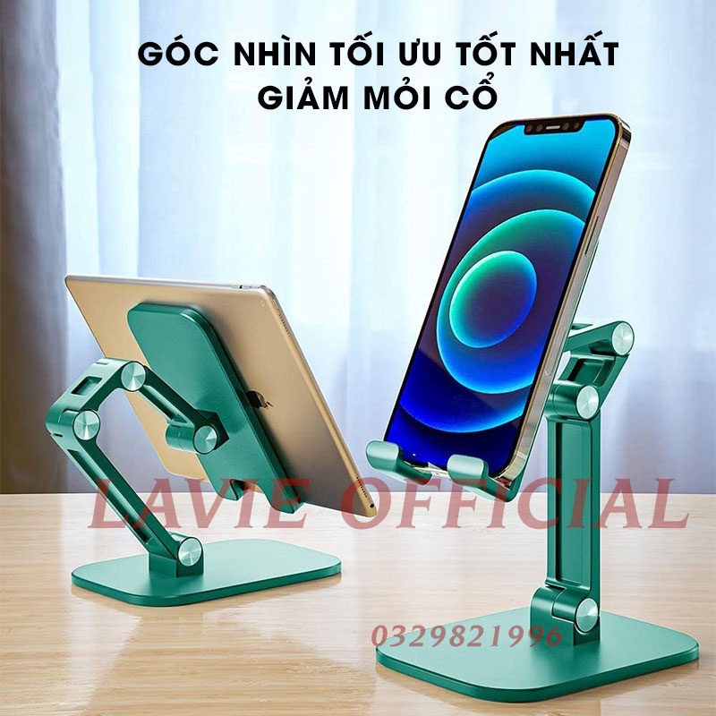 Giá Đỡ Điện Thoại Để Bàn GP - Giá đỡ Máy Tính Bảng Điều Chỉnh Nhiều Góc Độ Xem Phim, LiveStreem, Gọi Video Facetime