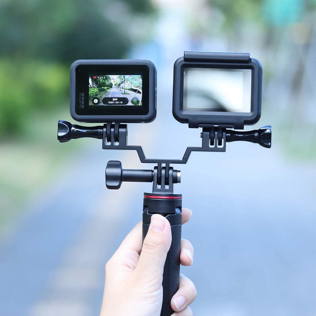 ULANZI GP-7 - HÀNG CHÍNH HÃNG - Giá đỡ kép dành cho GoPro 8/7/6/5 hoặc DJI OSMO