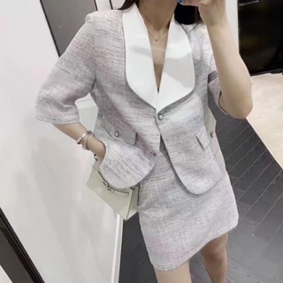 bộ vải tweed hàn quốc