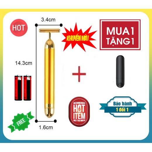 (Mua 1 Được 2) Máy Mát Xa Rung Cầm Tay Mát Xa Mát Mạnh Pin Sạc 102 Cao Cấp 12 Kiểu (Hàng Mới Có Sẵn 100%) FMA1064