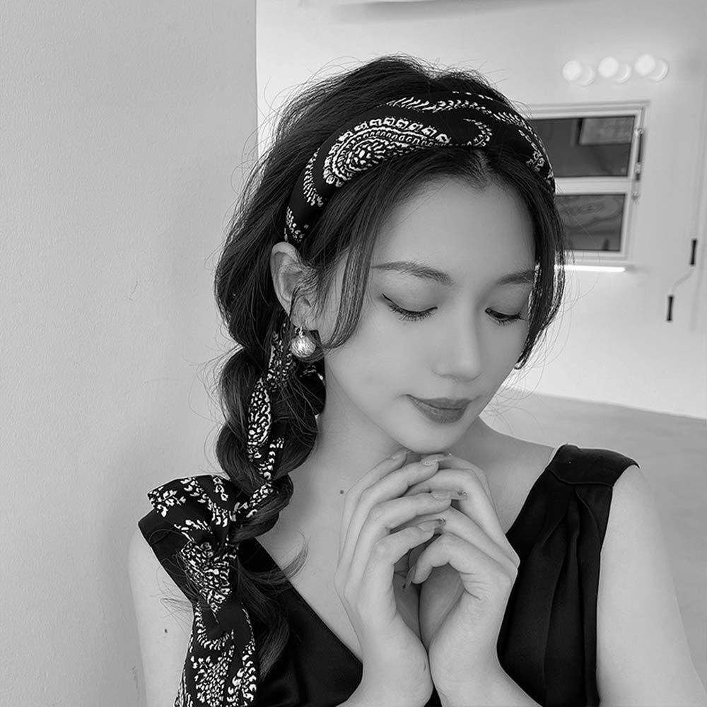 Danilo Băng Đô Cài Tóc Bằng Lụa Thắt Nơ Đơn Giản Dành Cho Nữ