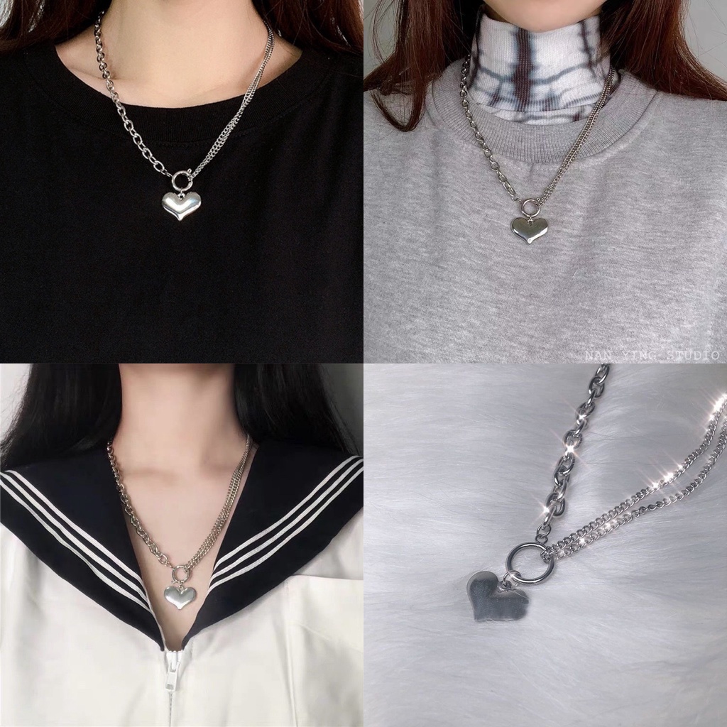 Tổng Hợp Dây Chuyền Nữ Hợp Kim Nhiều Mẫu Phong Cách Ulzzang Hàn Quốc Nữ Tính Dịu Dàng Xinh Xắn