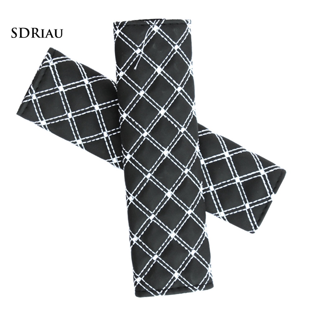 1 Cặp Đệm Bọc Dây Đai An Toàn Bằng Da Giả Mềm Mại Cho Xe Hơi