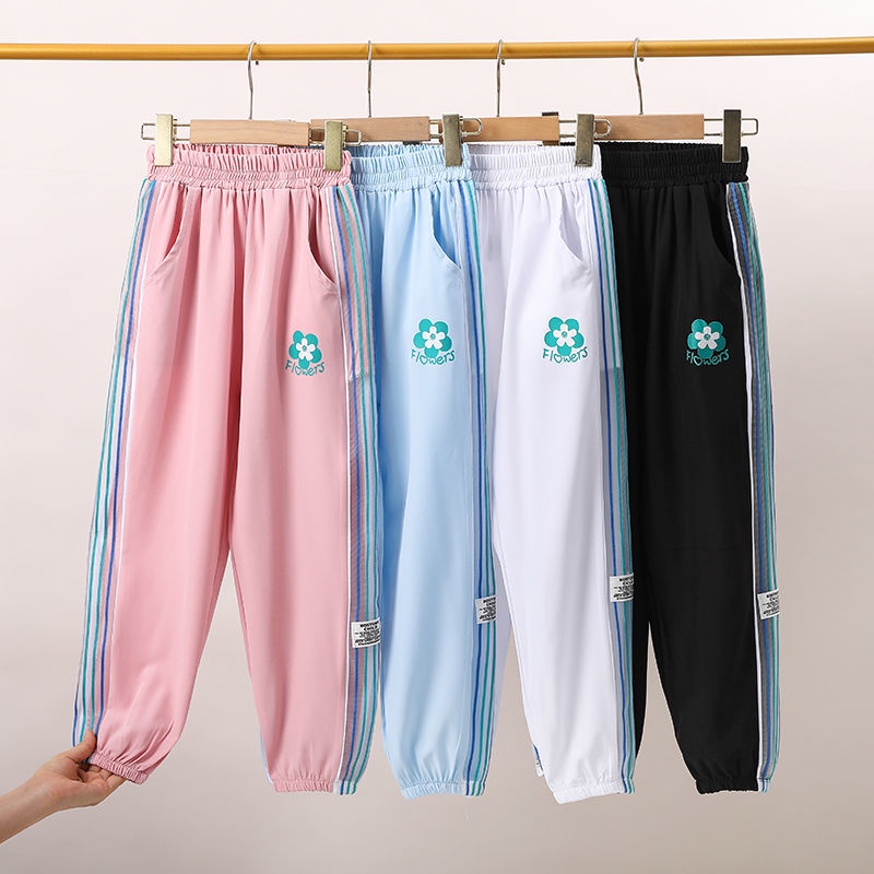 Quần Thể Thao Dáng Rộng Chống Muỗi Chất Liệu Mỏng Nhanh Khô Phong Cách Mới Thời Trang Cho Bé Gái 2022